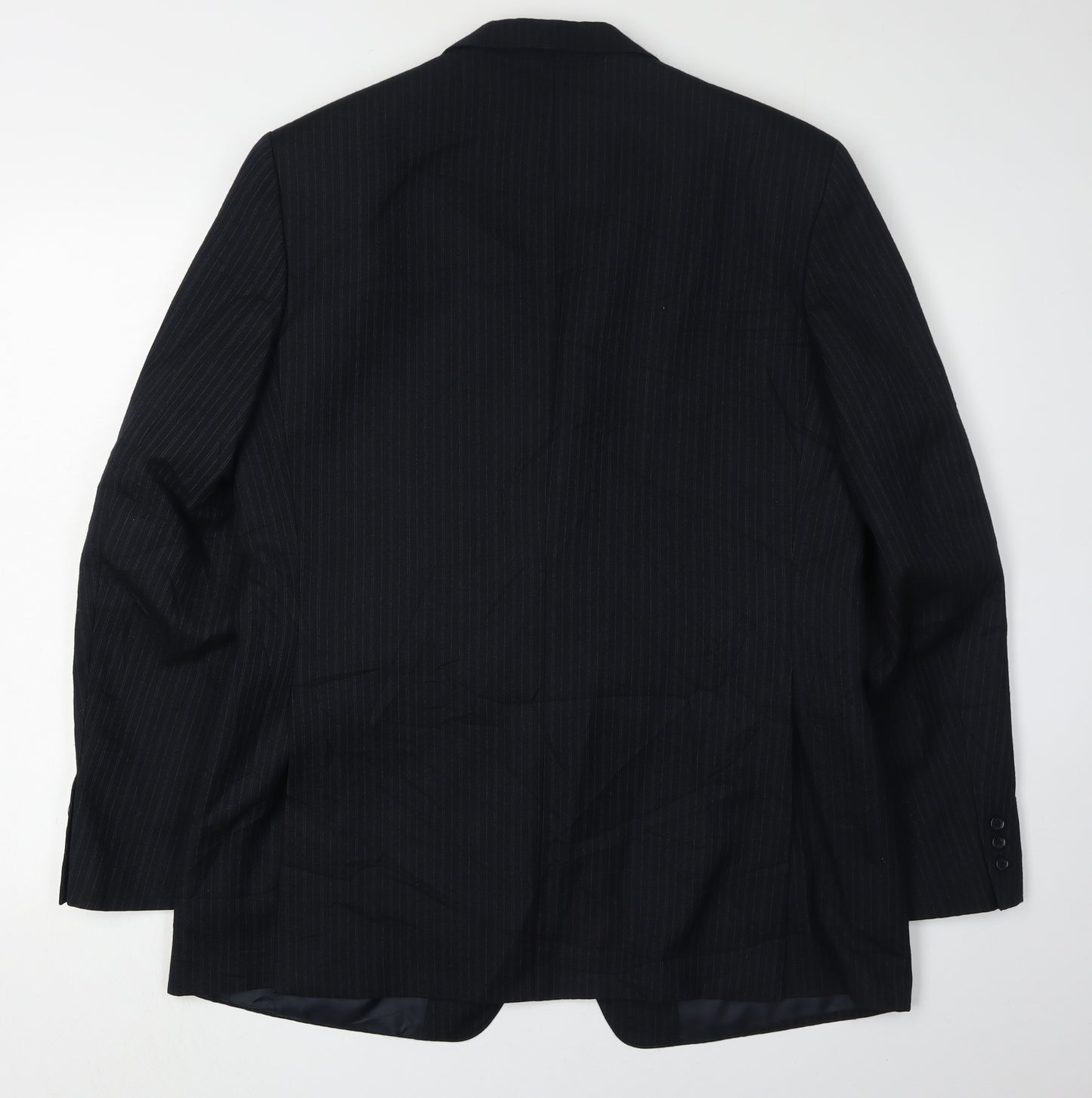 Greenwoods Men's Blue Striped Blazer, Elegant Formal Wear 42R