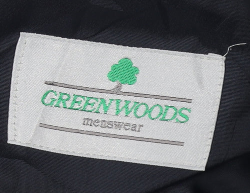Greenwoods Men's Blue Striped Blazer, Elegant Formal Wear 42R