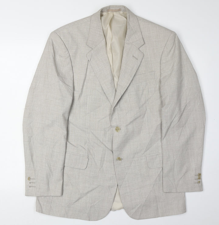 Gurteen Men's Beige Suit Jacket 38R Regular