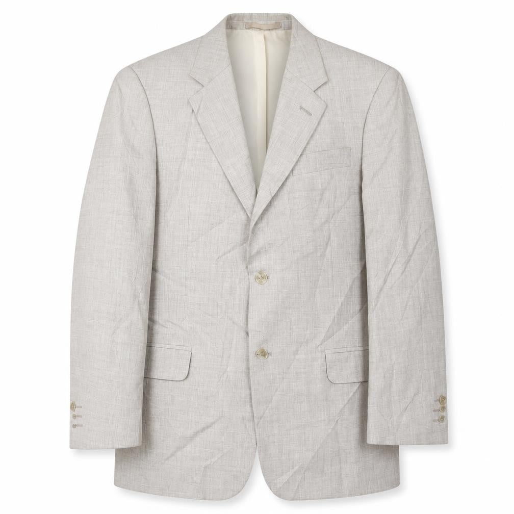 Front view of Gurteen Men's Beige Suit Jacket 38R Regular