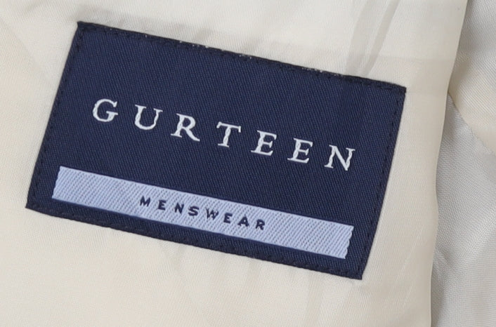 Gurteen Men's Beige Suit Jacket 38R Regular