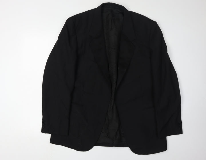 Luis Fabre Men's Black Suit Jacket, Size 44R