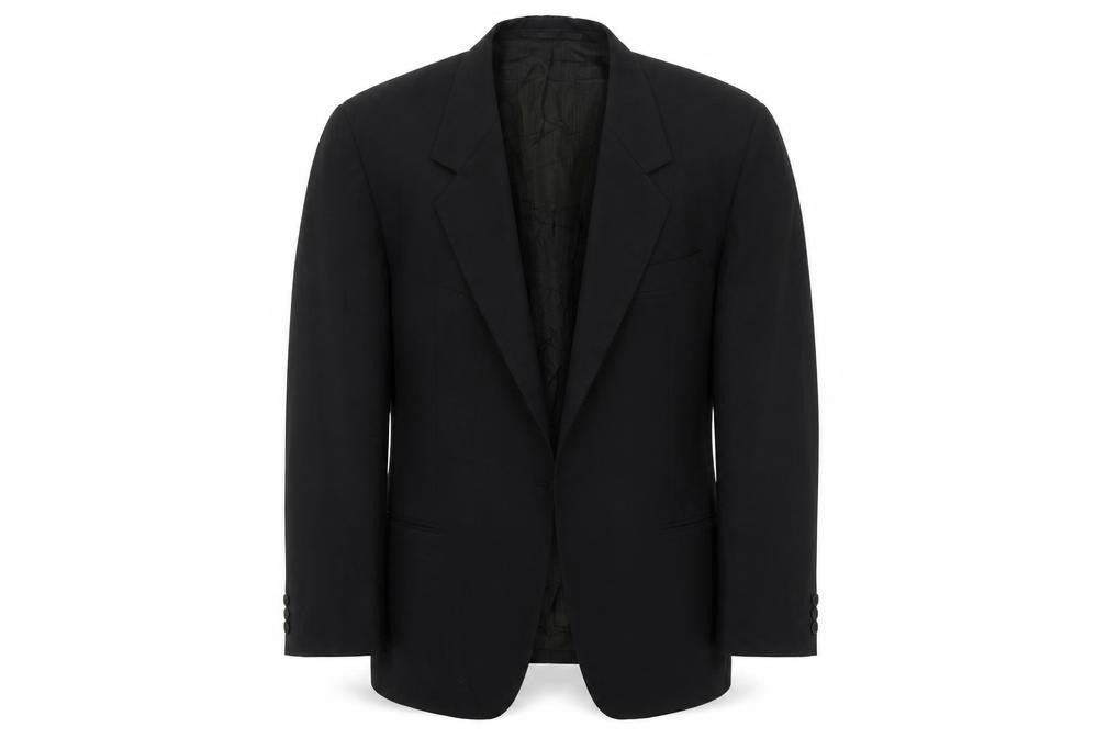Front view of Luis Fabre Men's Black Suit Jacket, size 44R