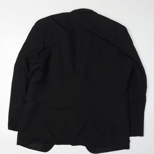 Luis Fabre Men's Black Suit Jacket, Size 44R