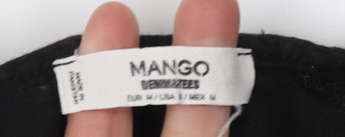 Mango Women's Black City T-Shirt Size 10