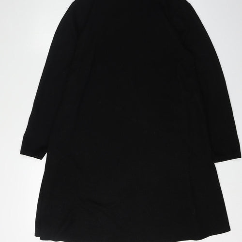 Jacqueline de Yong Black Knit Dress L High Neck