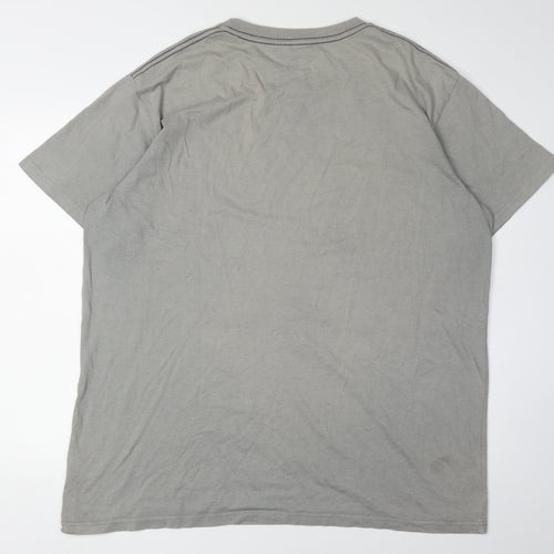 Weird Fish Men's Grey 3XL Graphic Print T-Shirt