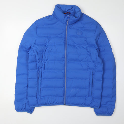 Michael Kors Men's Blue Puffer Jacket, Size S
