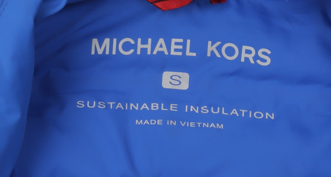 Michael Kors Men's Blue Puffer Jacket, Size S