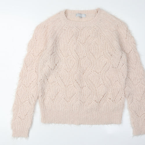 Red Herring Womens Ivory Knit Pullover Jumper, Size 10