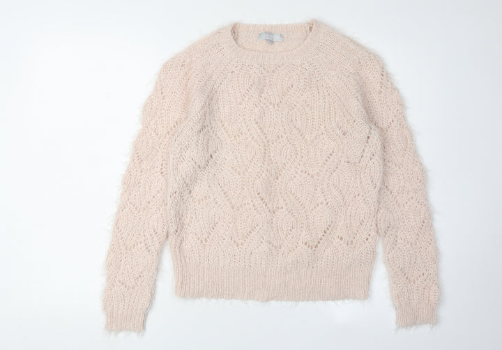 Red Herring Womens Ivory Knit Pullover Jumper, Size 10