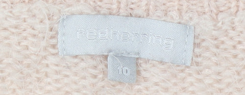 Red Herring Womens Ivory Knit Pullover Jumper, Size 10