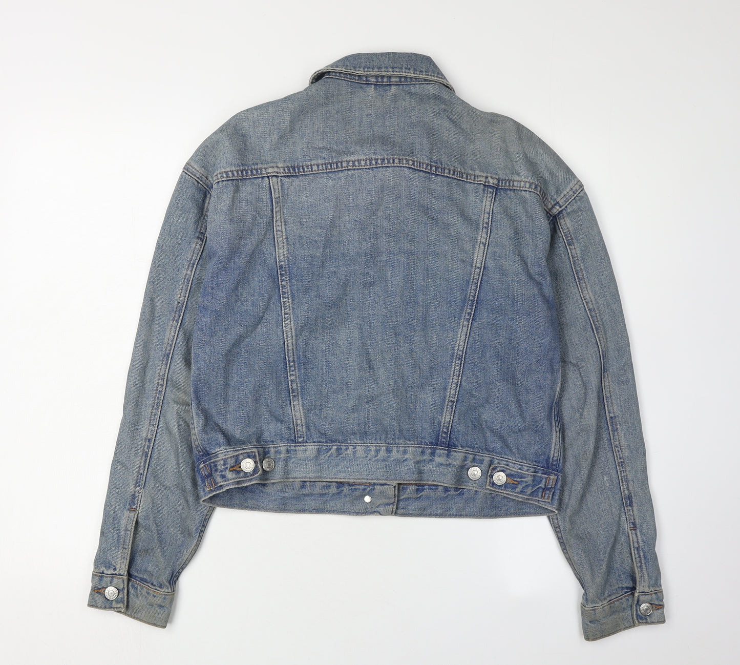 Topshop Women Blue Denim Jacket Size 10