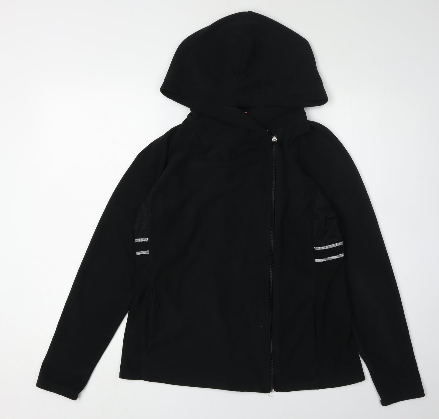 Next Women's Black Hooded Jacket - Size 14