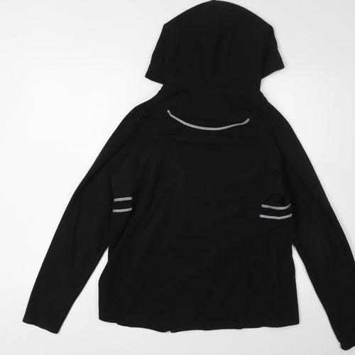 Next Women's Black Hooded Jacket - Size 14