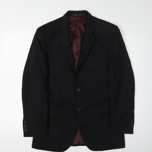 T.M. Lewin Men's Black Blazer 36S Formal Jacket