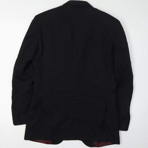 T.M. Lewin Men's Black Blazer 36S Formal Jacket