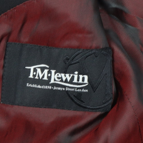 T.M. Lewin Men's Black Blazer 36S Formal Jacket