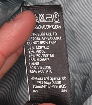 Marks and Spencer Women's Blue Overcoat Size 8