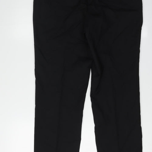 T.M. Lewin Men's Black Dress Pants 32 R Wool Regular