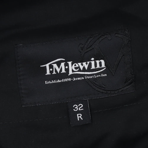 T.M. Lewin Men's Black Dress Pants 32 R Wool Regular