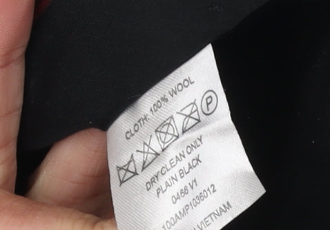 T.M. Lewin Men's Black Dress Pants 32 R Wool Regular