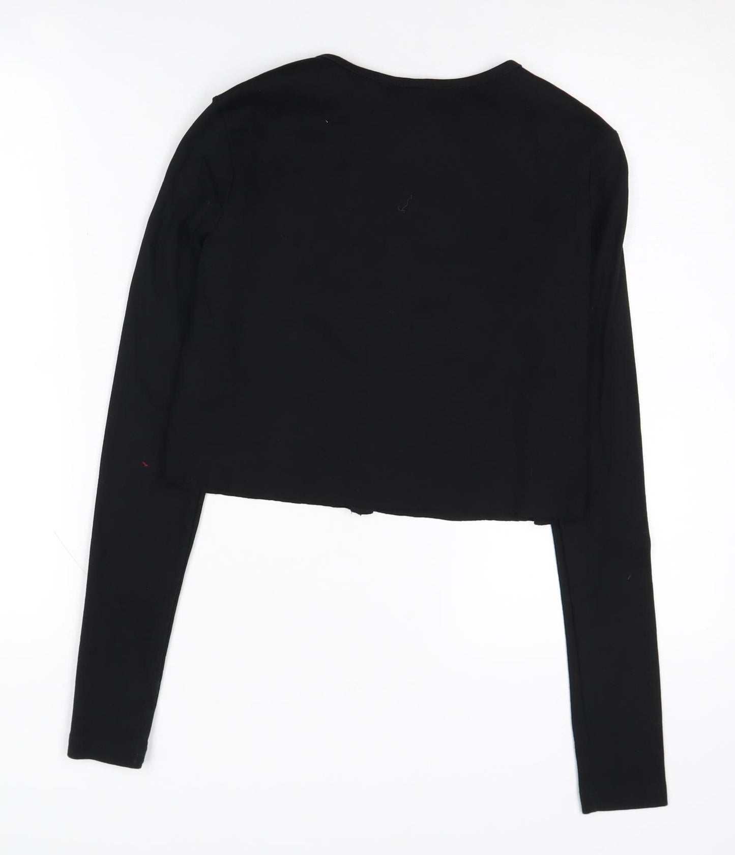 H&M Women's Black Cardigan, Size S, Crew Neck