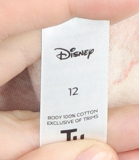 Disney Women's Pink Camouflage T-Shirt Size 12