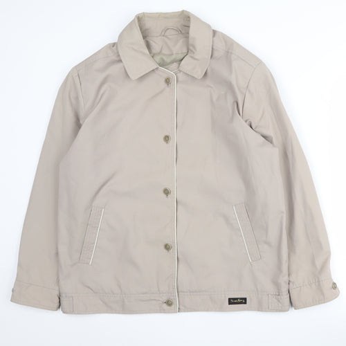 David Barry Women's Beige Basic Jacket Size 16