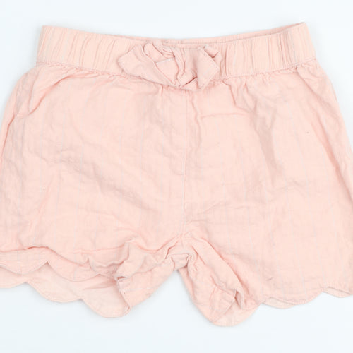 Mothercare Pink Baby Shorts, Unisex 6-9 Months, Cotton Blend, Elastic Waist