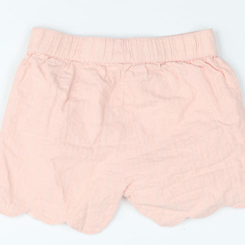 Mothercare Pink Baby Shorts, Unisex 6-9 Months, Cotton Blend, Elastic Waist
