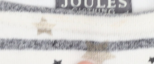 Joules Women's White Striped Pullover Jumper Size 10