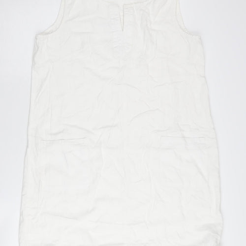 Next Women's White Sleeveless Dress Size 18