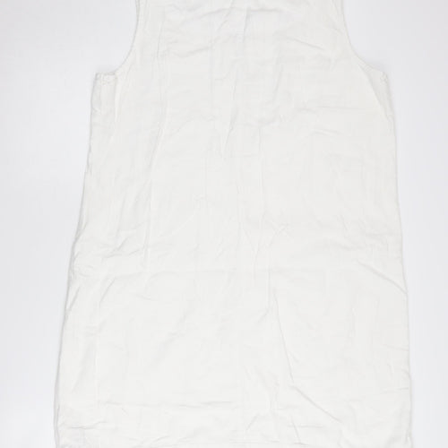 Next Women's White Sleeveless Dress Size 18