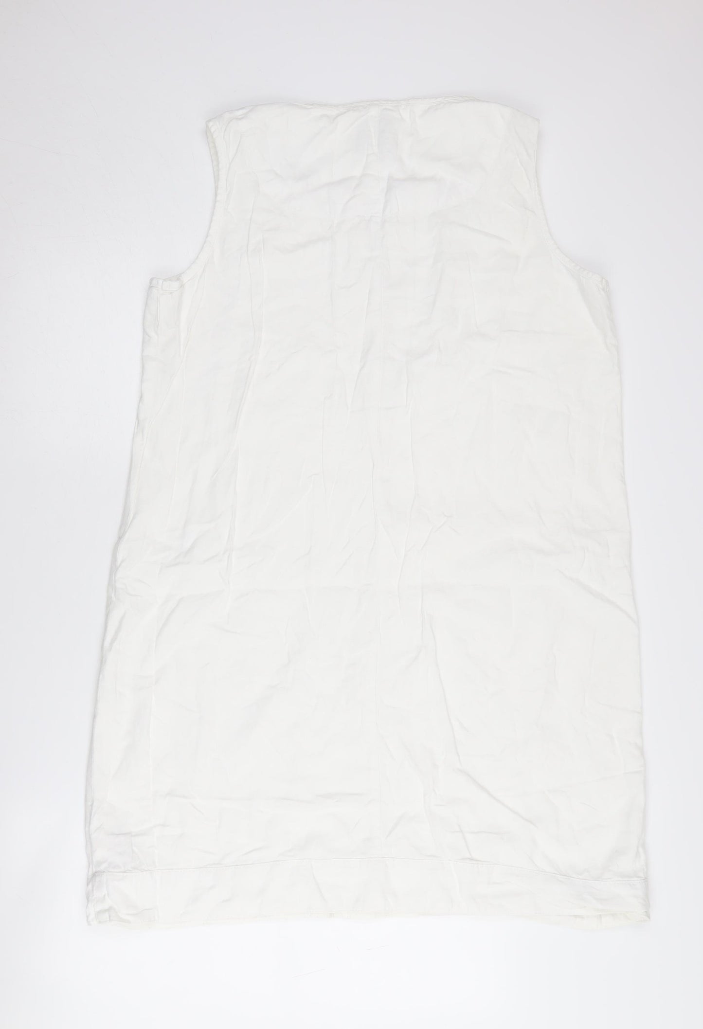 Next Women's White Sleeveless Dress Size 18