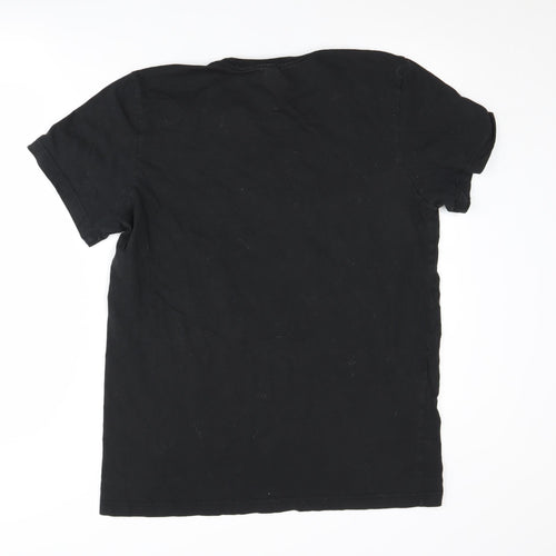 Adidas Men's Black Logo T-Shirt L, Graphic Print