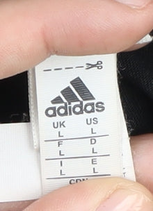 Adidas Men's Black Logo T-Shirt L, Graphic Print