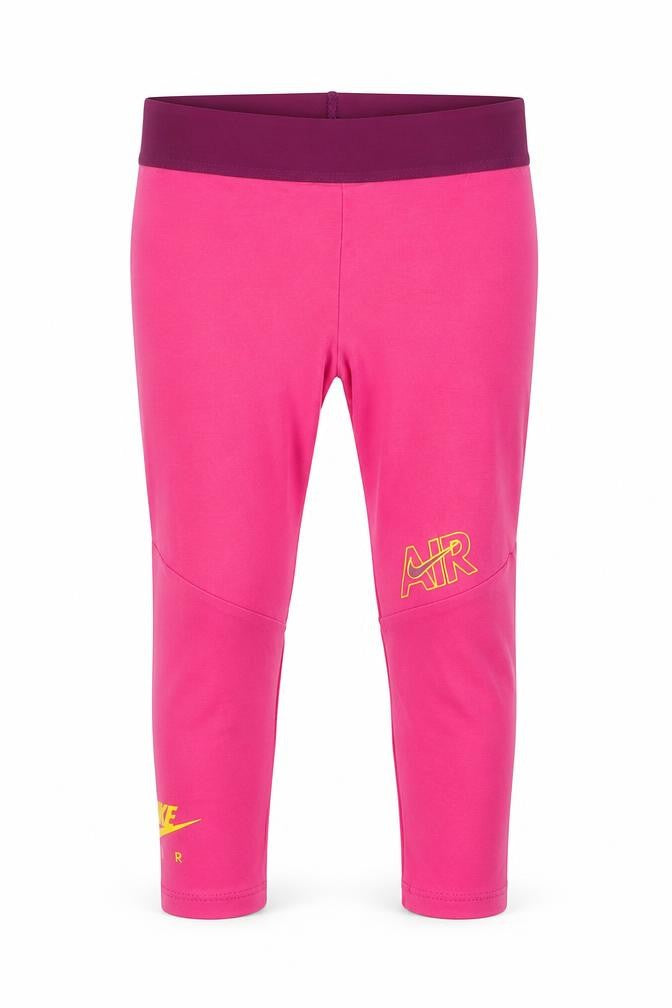 Front view of Nike girls’ pink leggings 2 years