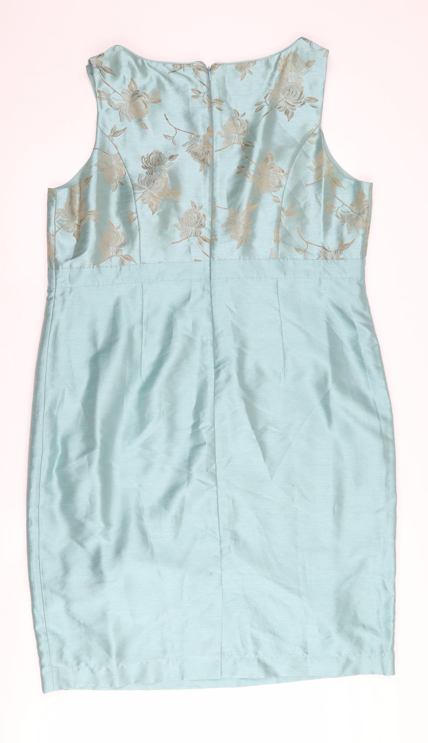 Roman Women’s Blue Floral Sheath Dress Size 20