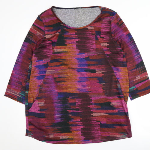 Roman Women’s Multicoloured Tunic Jumper Size 14