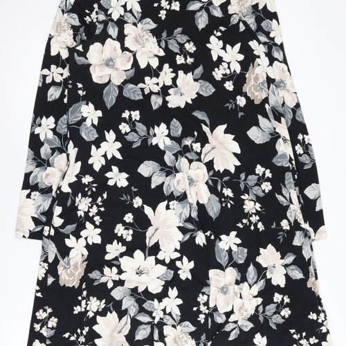 Old Navy Women's Black Floral Medium Shift Dress