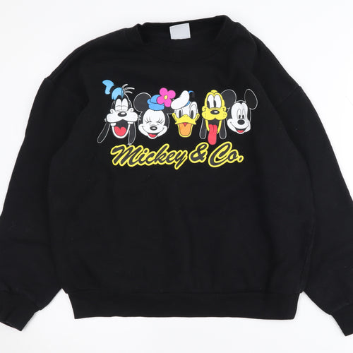 Mickey & Co. Unisex Black Pullover Sweatshirt M