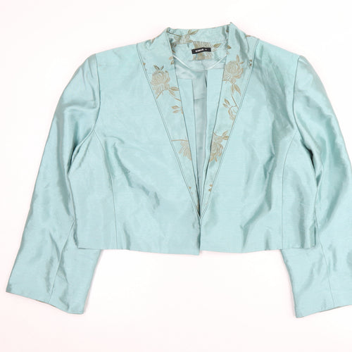 Roman Women’s Blue Floral Cropped Blazer UK 20
