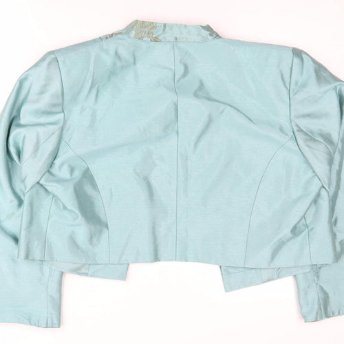 Roman Women’s Blue Floral Cropped Blazer UK 20