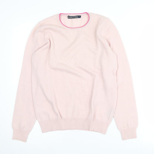Woolovers Women's Pink Merino Wool Cashmere Jumper S