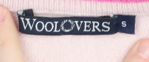 Woolovers Women's Pink Merino Wool Cashmere Jumper S