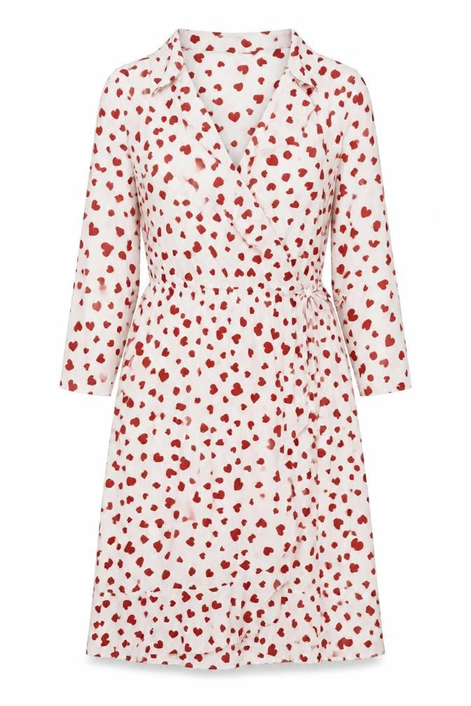 Front view of Vero Moda Women's White Wrap Dress M