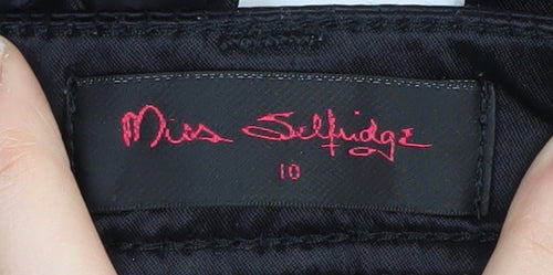 Miss Selfridge Women's Black Straight Jeans Size 10