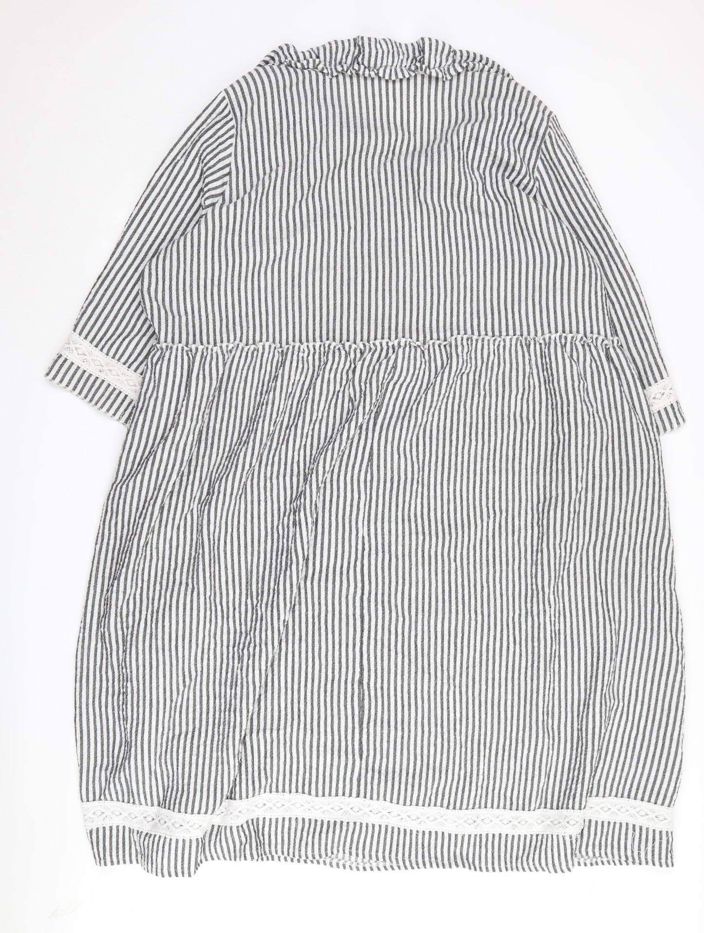 Zedd Plus Women's Striped Shirt Dress Size 4