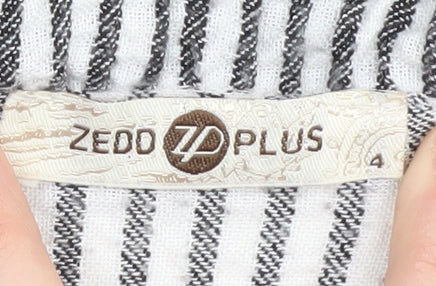 Zedd Plus Women's Striped Shirt Dress Size 4